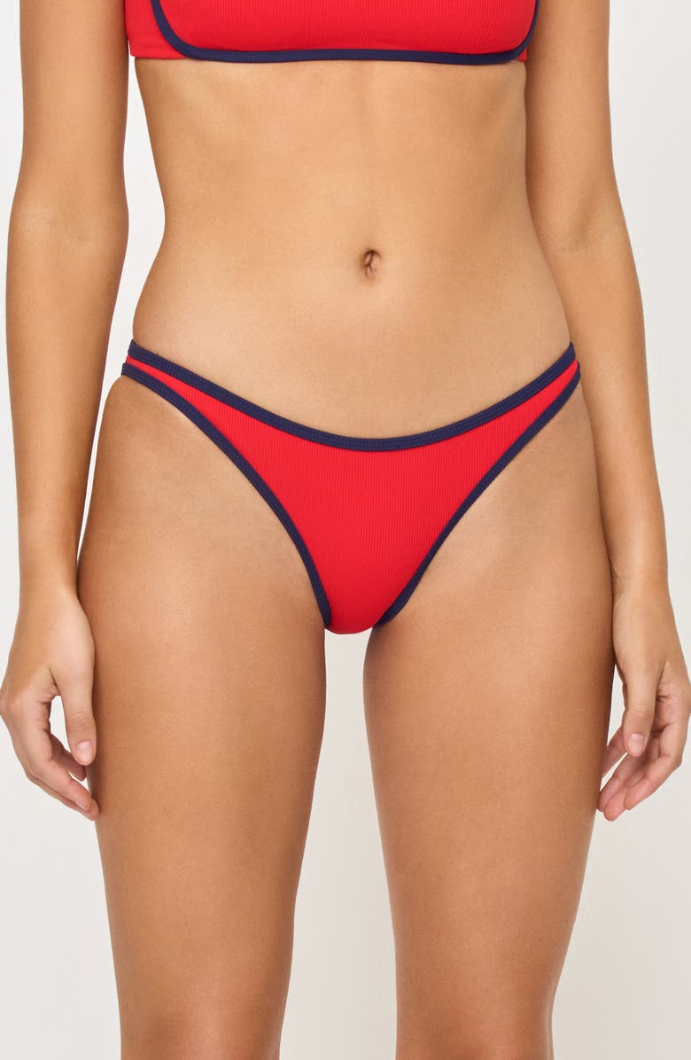 LSPACE Suzi Textured Bikini Bottoms, Main, color, 