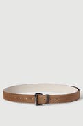 Brunello Cucinelli Suede belt with shiny loop
