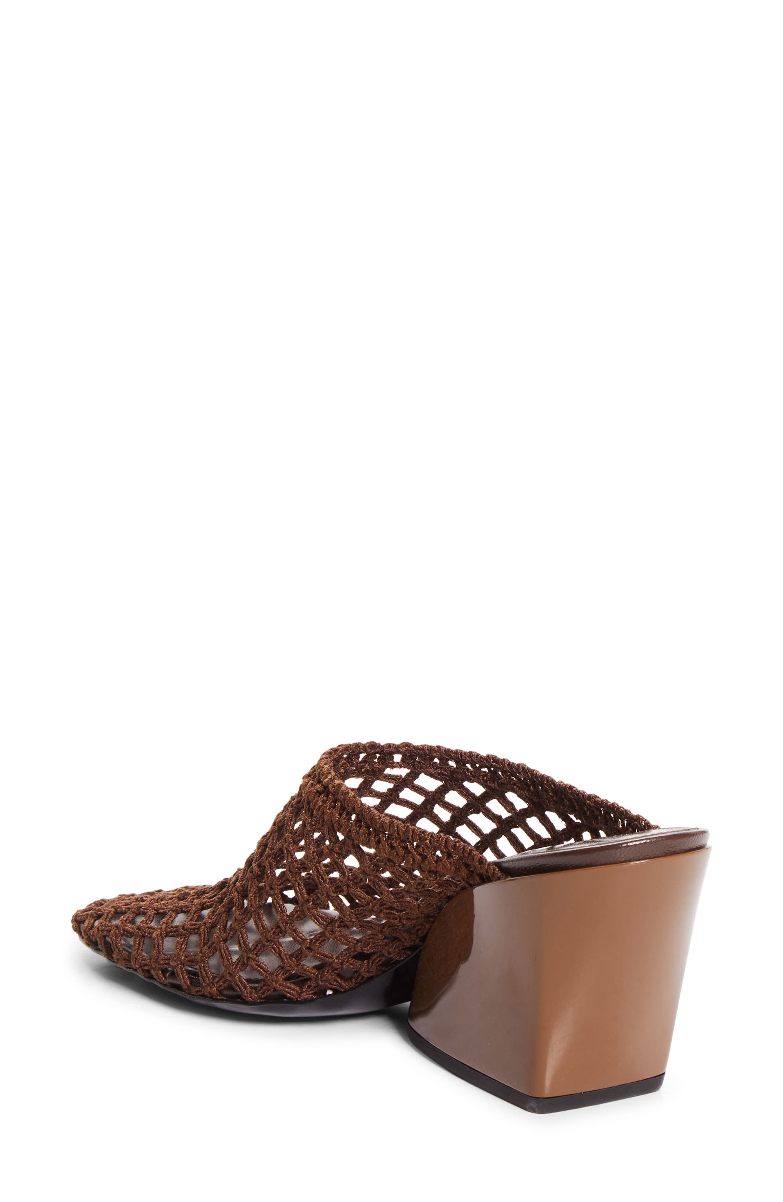Slant Crochet Wedge Mule, Alternate, color, MUSHROOM