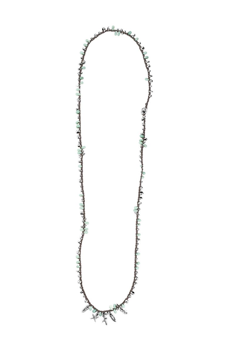 UNODE50 Ocean Charm Necklace, Main, color,