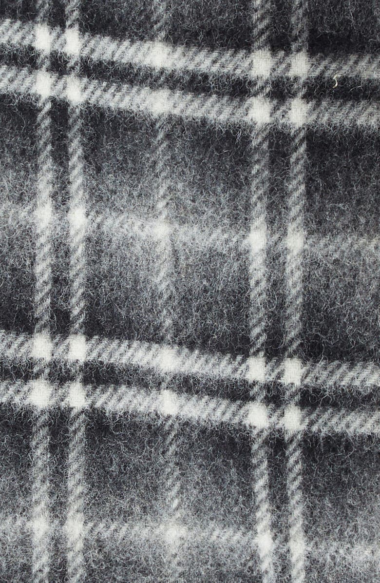 Burberry Oran Plaid Wool Overshirt, Alternate, color, Chess Black/ Bass Grey