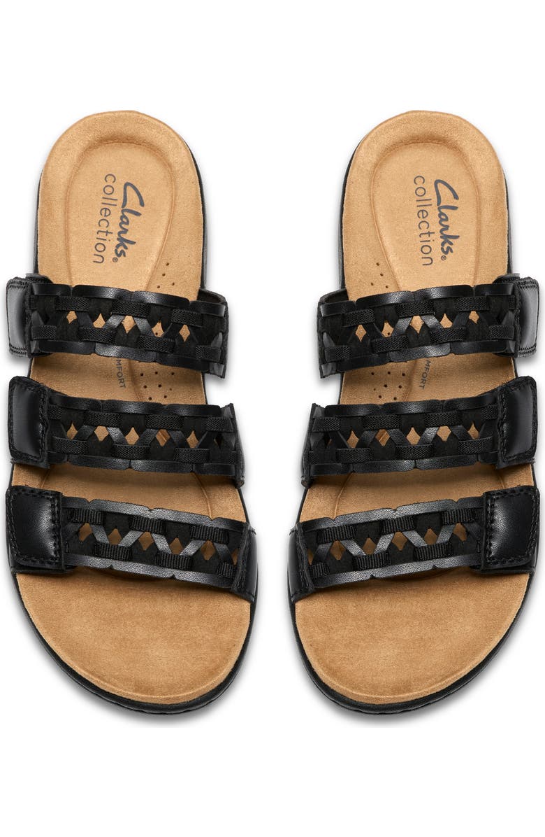 Clarks<sup>®</sup> Laurieann Emma Sandal - Wide Width Available, Alternate, color, Black Leather