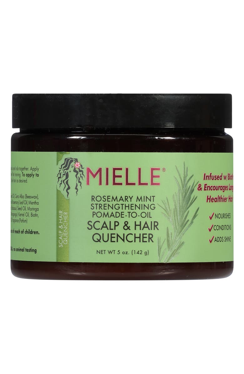 MIELLE Rosemary Mint Pomade-to-Oil Scalp & Hair Quencher, Main, color,