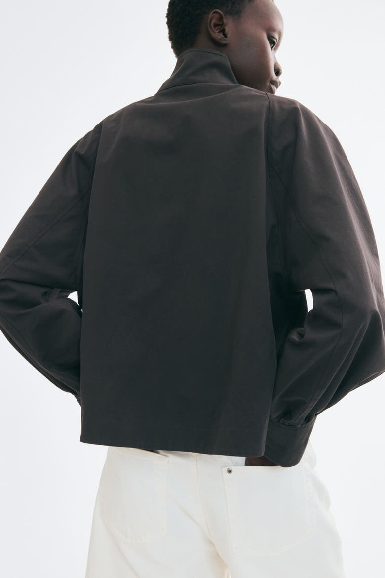 Oversized Twill Jacket, Alternate, color, Dark brown