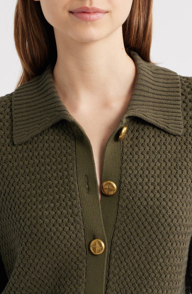 rag & bone Jaz Basketweave Cardigan, Alternate, color, 