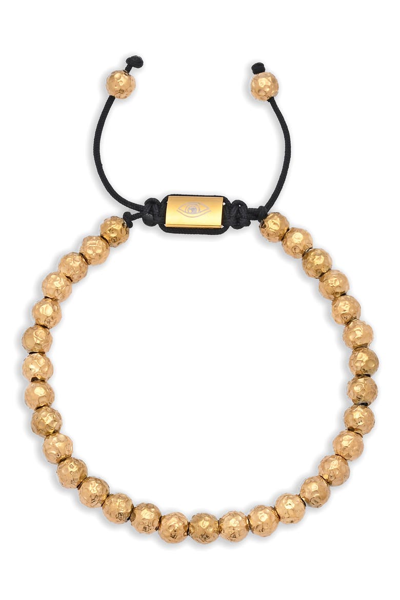 Men's Rafael Beaded Slider Bracelet, Main, color, GOLD