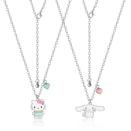 Hello Kitty Bff Necklace Set In Metallic
