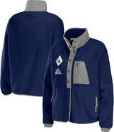 WEAR by Erin Andrews Women's WEAR by Erin Andrews Navy Dallas Cowboys Polar Fleece Raglan Full-Snap Jacket