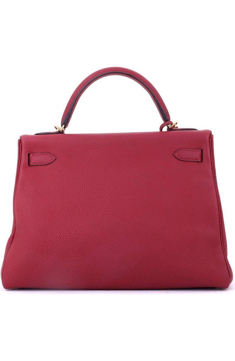 Pre-Owned Hermes Kelly Handbag Red Togo with Gold Hardware 32, Alternate, color, Rouge Grenat