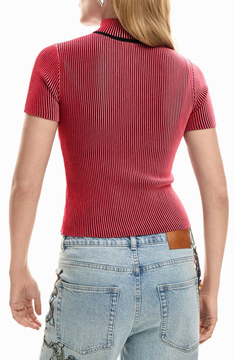 Desigual Stripe Knit Top, Alternate, color, 