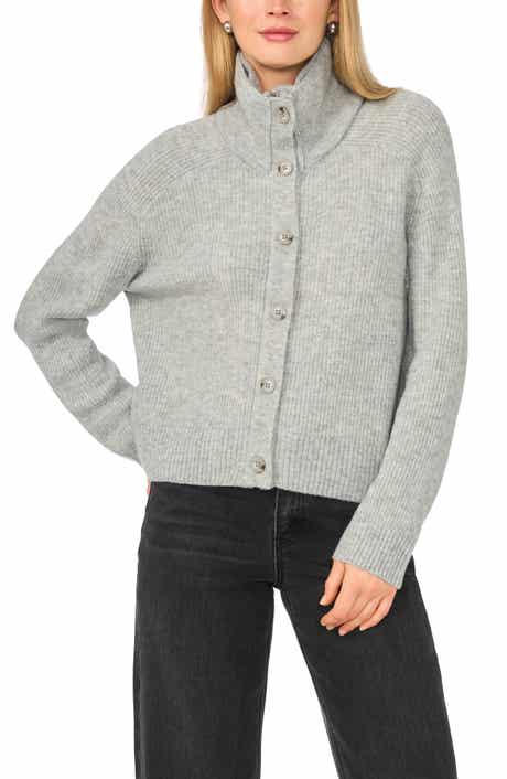 Zip & Button Cardigan