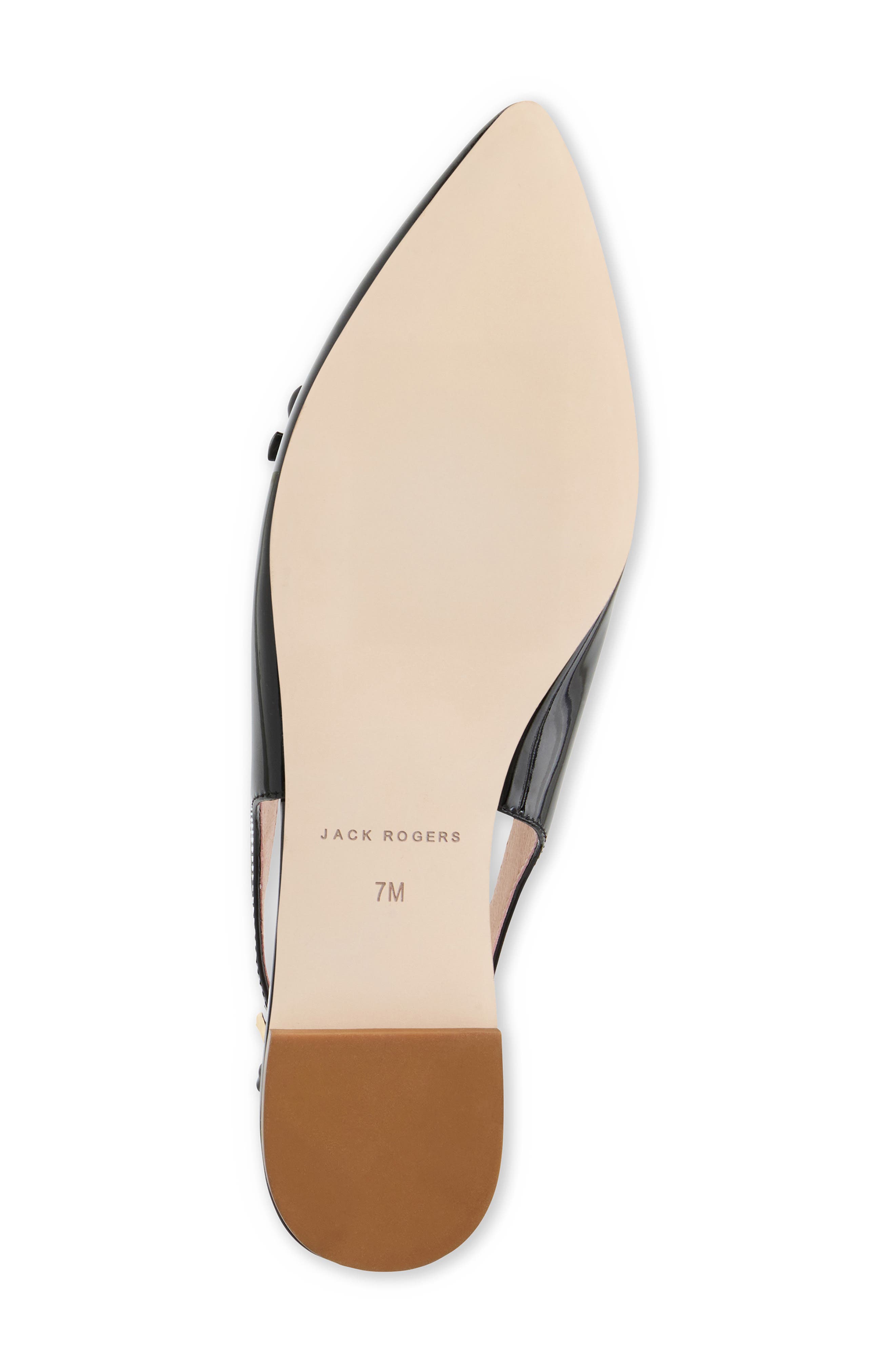 Jack Rogers Lennox Slingback Pointed Toe Pump, Alternate, color, Black