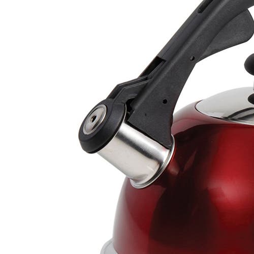 Mr Coffee Mr. Coffee Claredale 2.2qt Stainless Steel Whistling Tea Kettle In Red