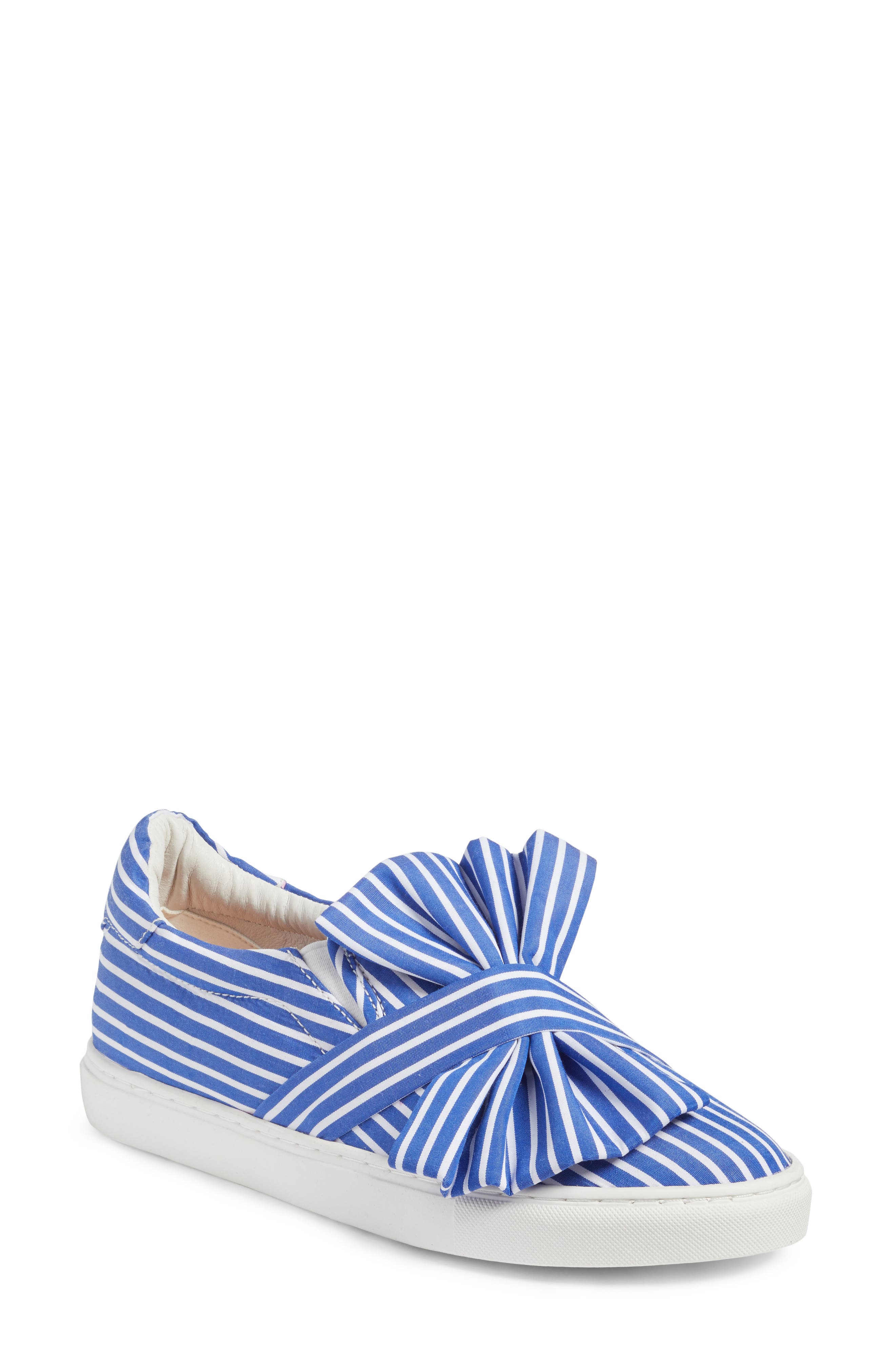 Mika Slip-On Sneaker, Main, color, BLUE SHIRTING FABRIC