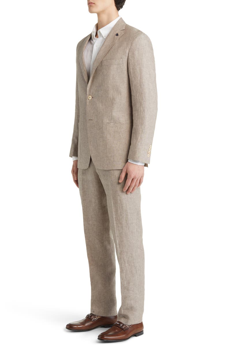 Hart Schaffner Marx New York Super Soft Linen Suit, Alternate, color, 