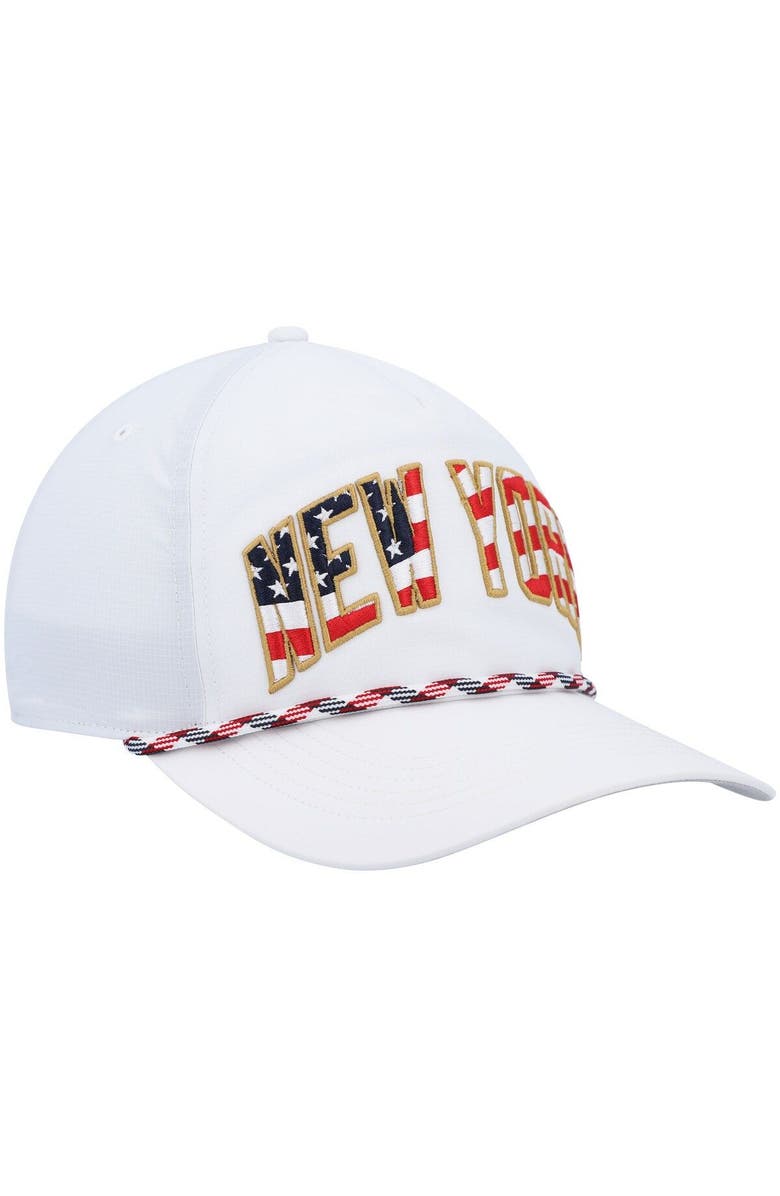 '47 Men's '47 White New York Giants Hitch Stars and Stripes Trucker Adjustable Hat, Alternate, color, 