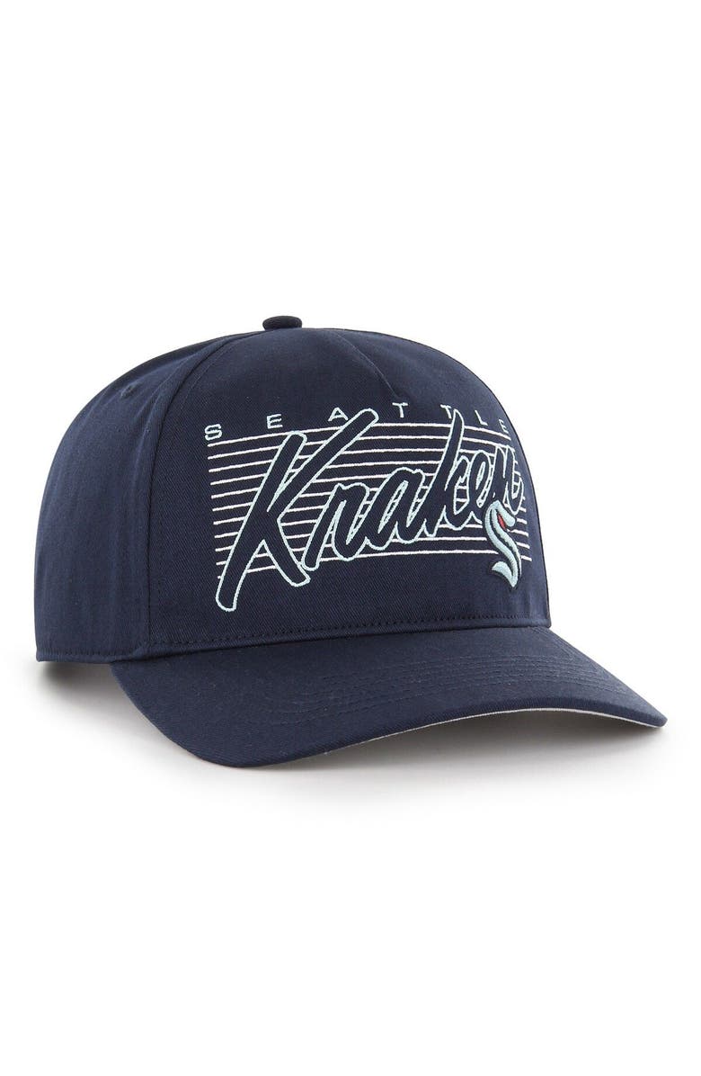 '47 Men's '47 Deep Sea Blue Seattle Kraken Marquee Hitch Snapback Hat, Alternate, color, Navy