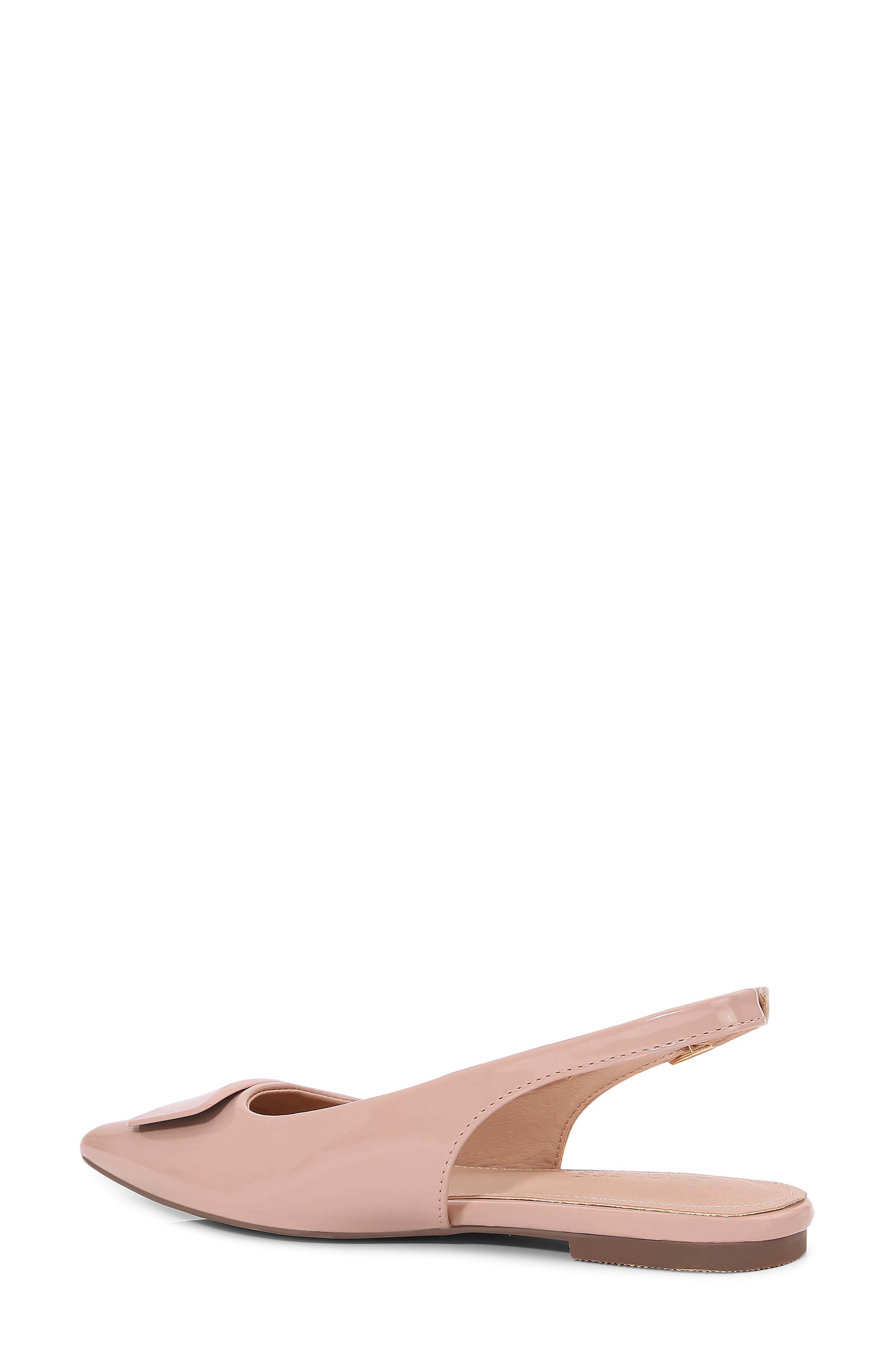 Patent Slingback Strap, Alternate, color, BEIGE