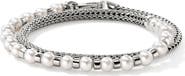 John Hardy JH Essential Pearl Wrap Bracelet, Sterling Silver