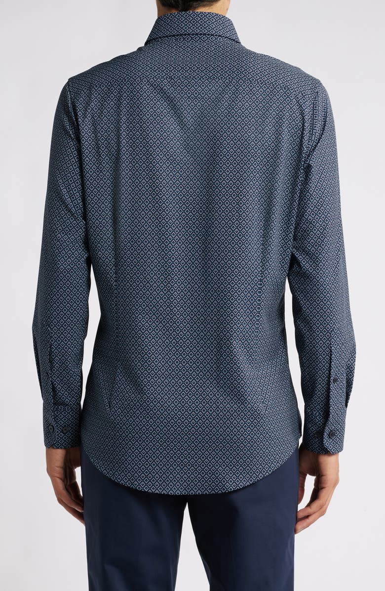 Mizzen+Main Leeward Trim Fit Print Performance Button-Up Shirt, Alternate, color, 