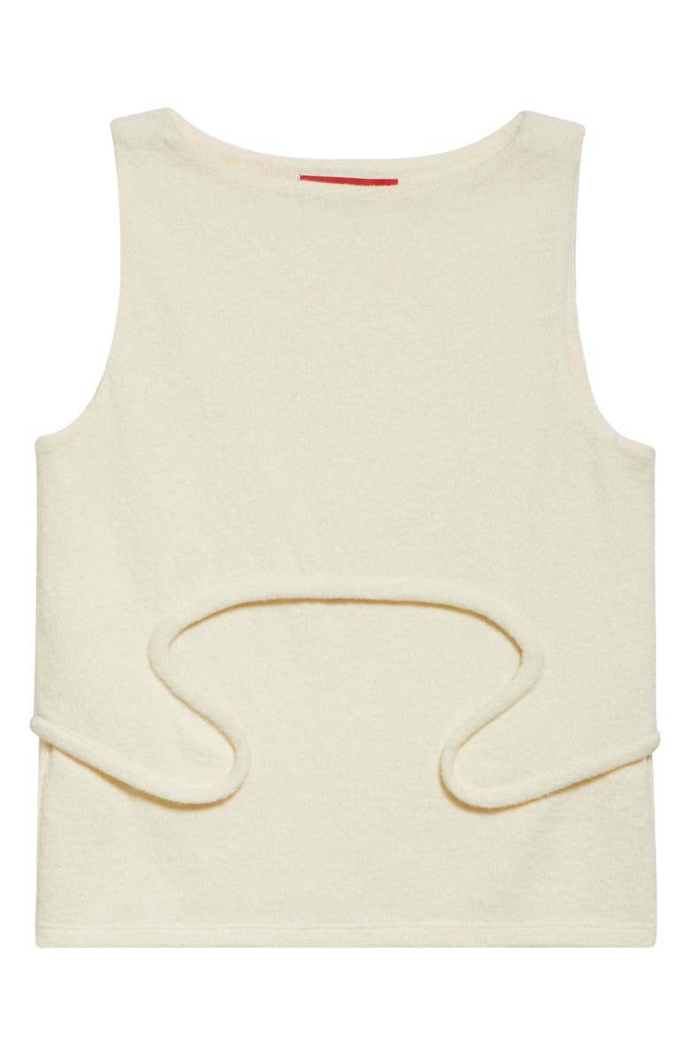 Eckhaus Latta Pallas Boiled Wool & Cotton Tank, Alternate, color, Moon