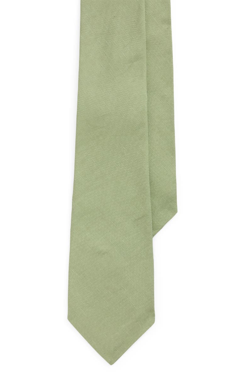 Ralph Lauren Purple Label Silk & Linen Tie, Main, color, 