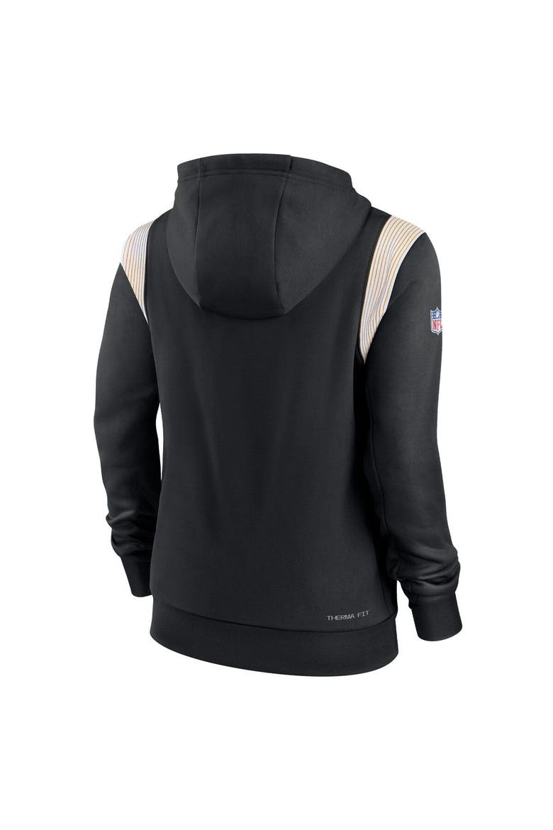 Women's Nike Black Pittsburgh Steelers Sideline Stack Performance Pullover Hoodie, Alternate, color, Black
