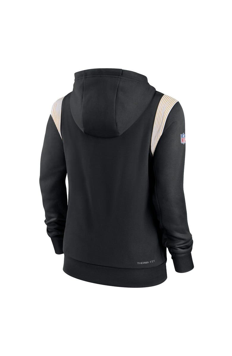 Nike Women's Nike Black Pittsburgh Steelers Sideline Stack Performance Pullover Hoodie, Alternate, color,