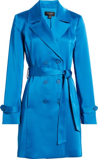 Tahari ASL Satin Trench Coat | Nordstrom