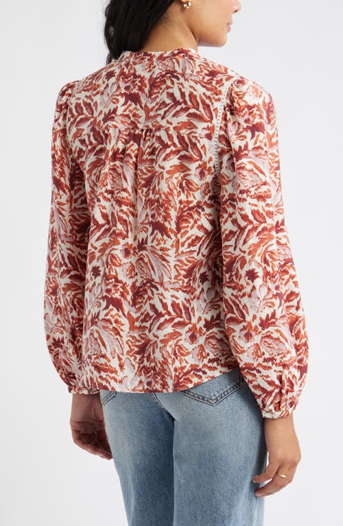 Caslonr Caslon(r) Embroidered Inset Top In Multi