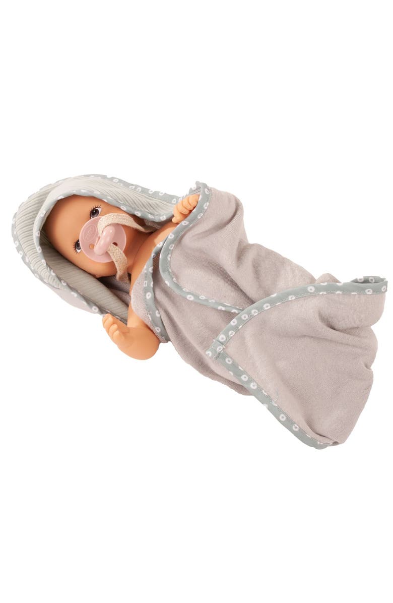 Gotz Aquini 13" Avacado Girl Drink & Wet Bath Baby Doll, Alternate, color, Multicolored