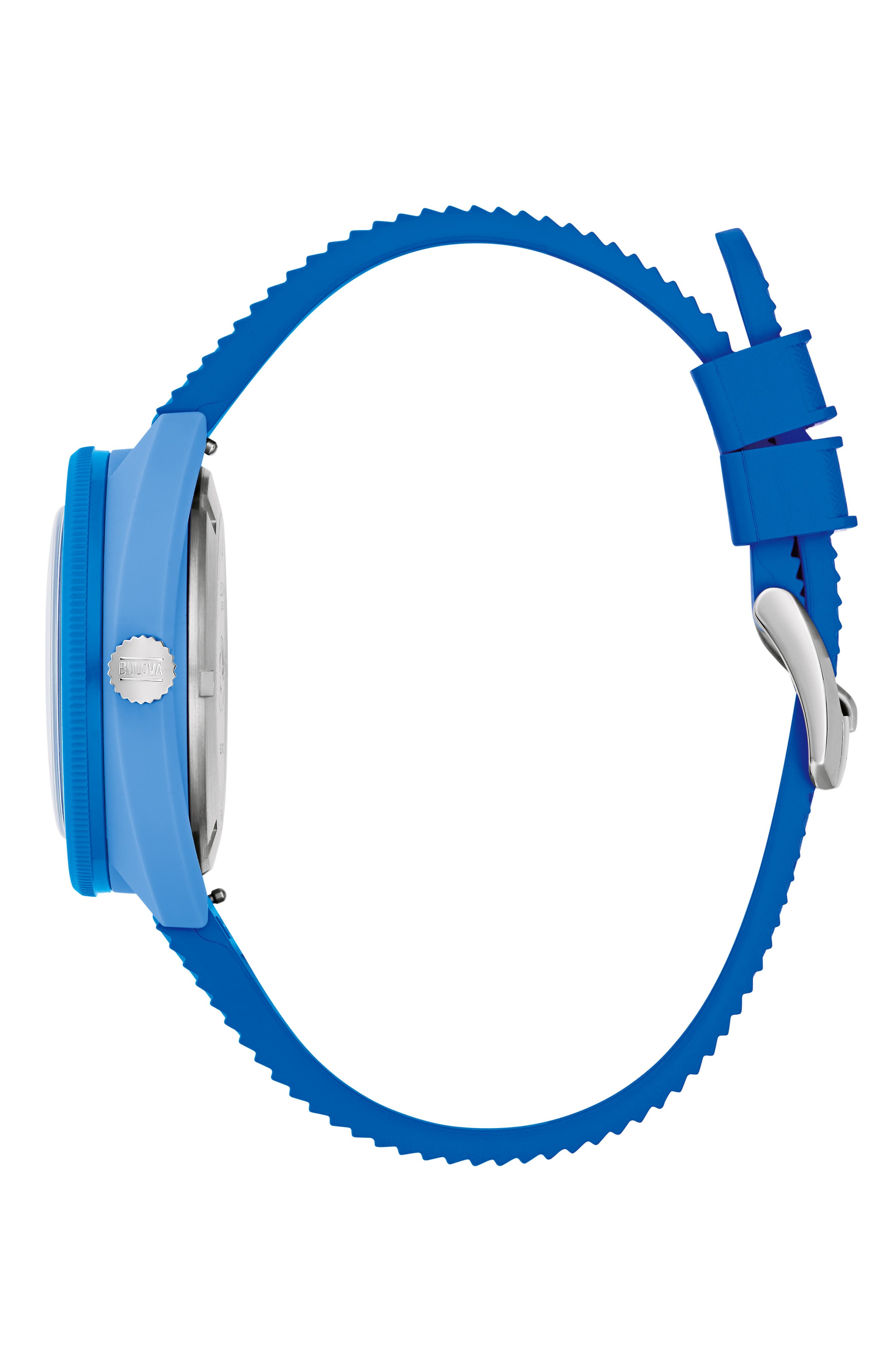 BULOVA Snorkel Sea Turtle Rubber Strap Watch, 41mm (Men) | Nordstrom