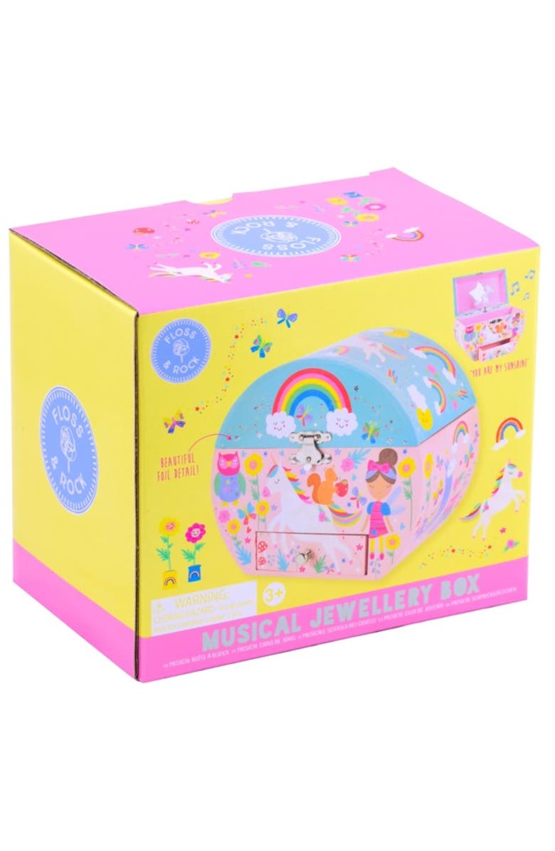 Floss & Rock Jewelry Box Rainbow Fairy Circular, Alternate, color, Rainbow Fairy