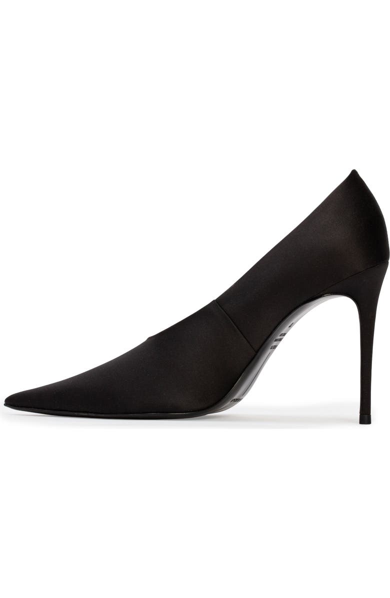 BLACK SUEDE STUDIO Jona 100 Satin Pump, Alternate, color, Black Satin