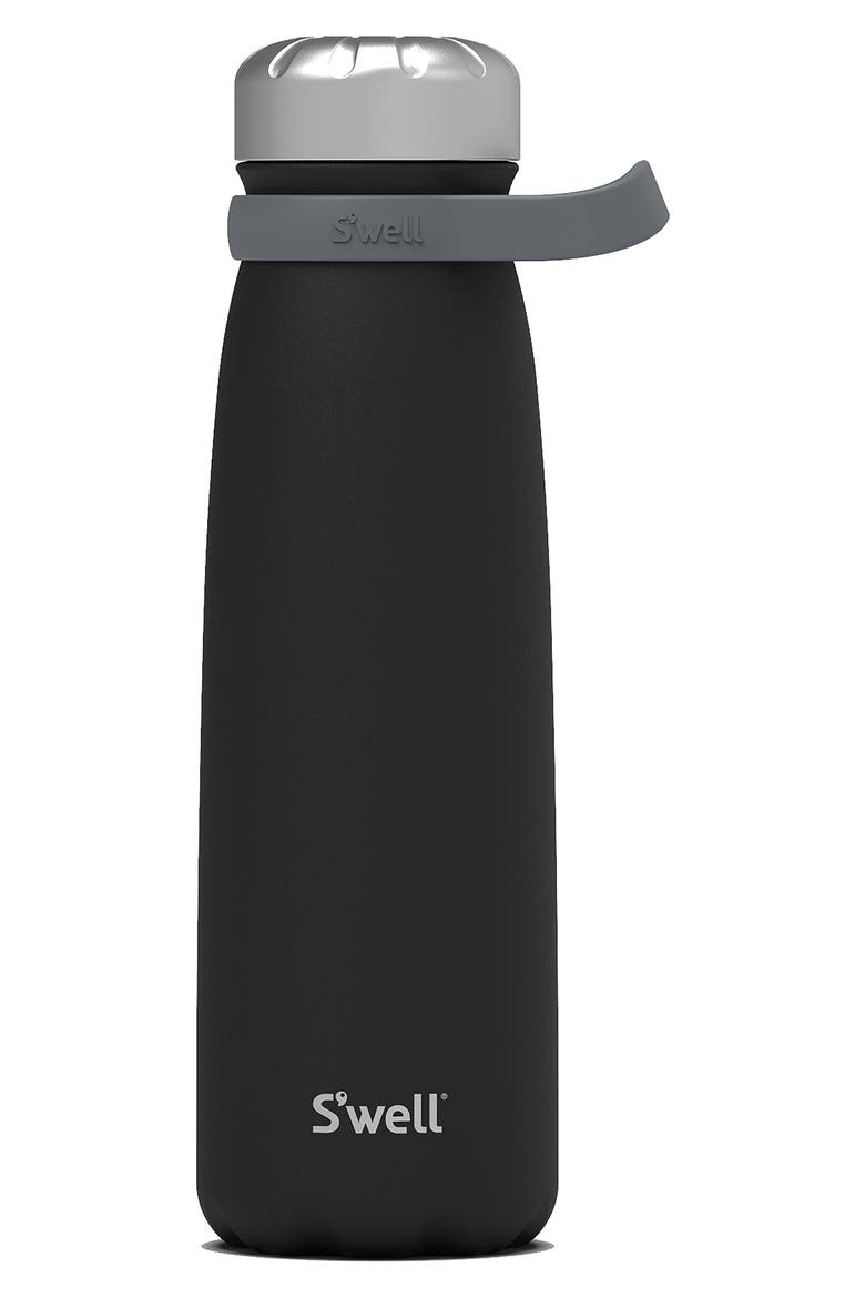 Traveler 40-Ounce Insulated Water Bottle, Main, color, ONYX
