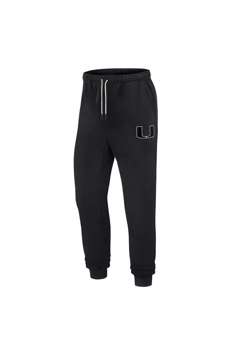 Fanatics Signature Unisex Fanatics Signature Black Miami Hurricanes Elements Super Soft Fleece Jogger, Alternate, color, 