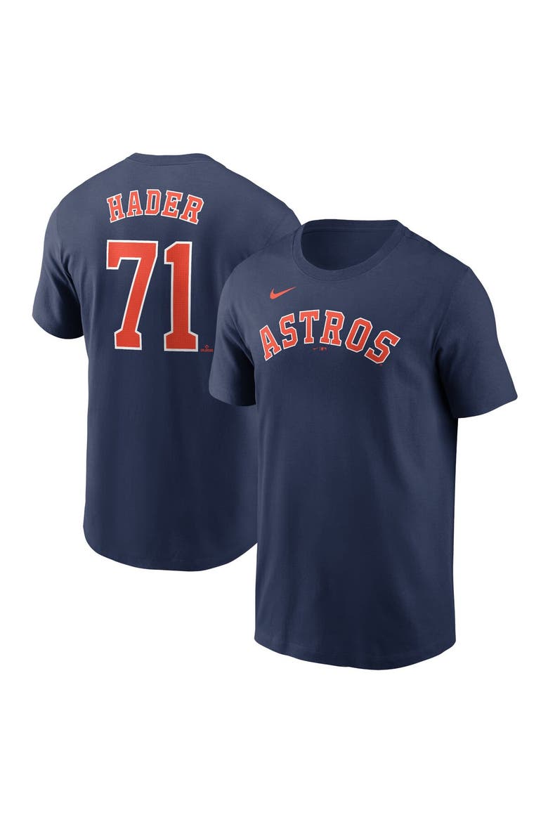 Men's Nike Josh Hader Navy Houston Astros Fuse Name & Number T-Shirt, Main, color, Navy