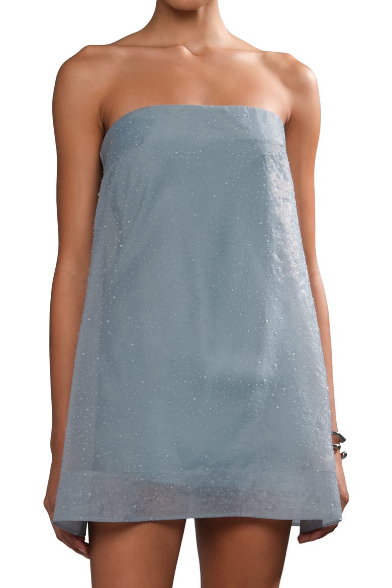 Nerida mini dress, Alternate, color, Cumulus