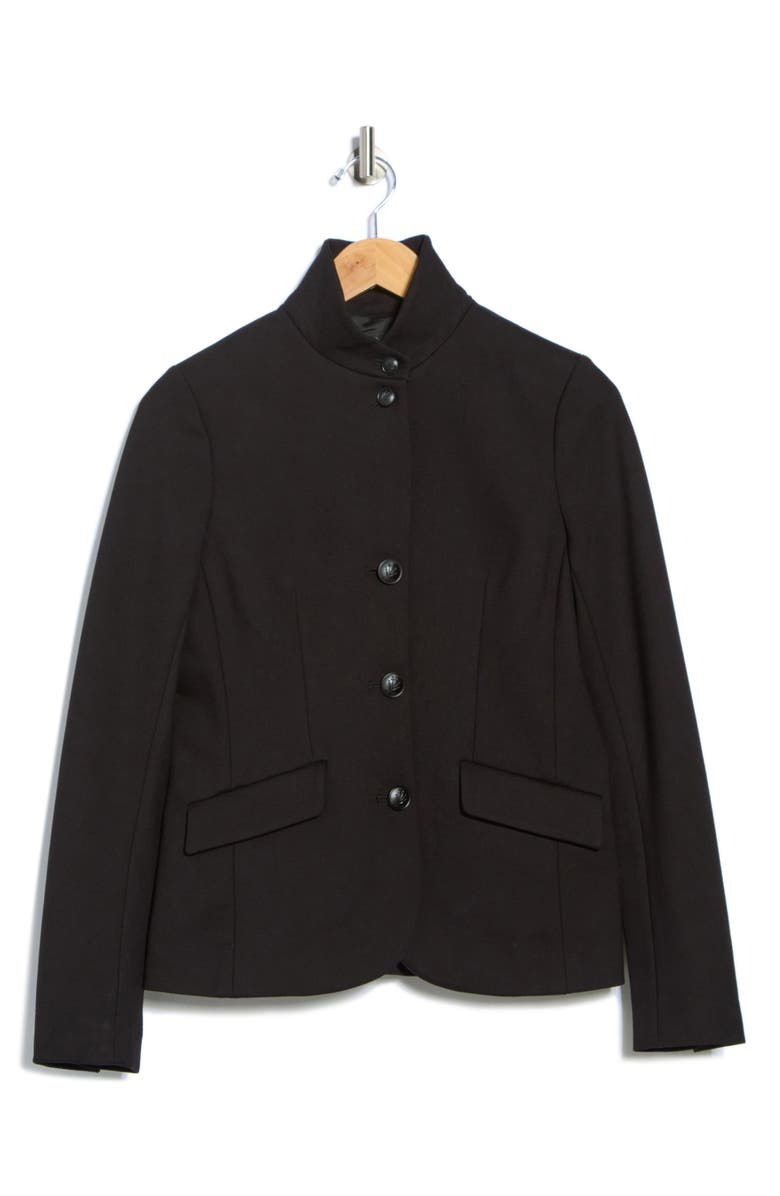 rag & bone Sadie Slim FIt Ponte Blazer, Alternate, color, Black