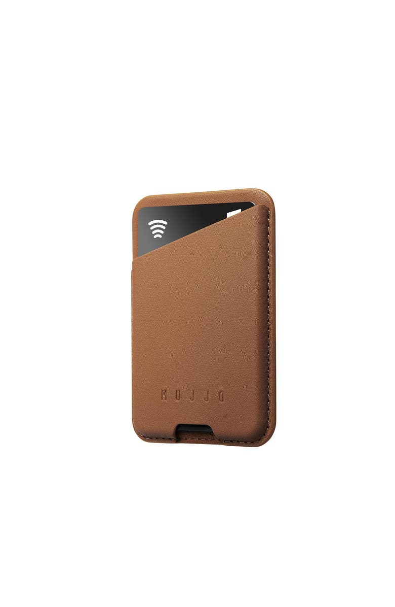MUJJO Full Leather MagSafe Wallet for iPhone, Main, color, Dark Tan