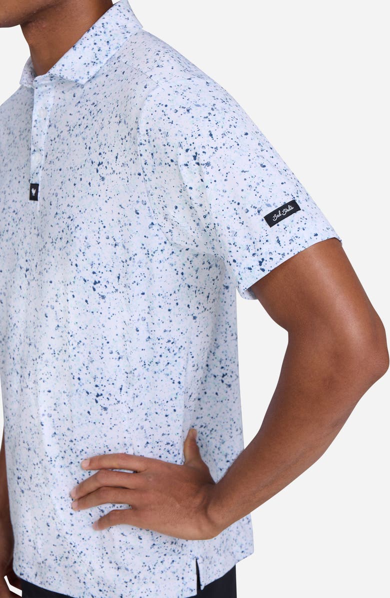 Bad Birdie Core Spatter Print Performance Golf Polo, Alternate, color, Paint Splatter  Navy