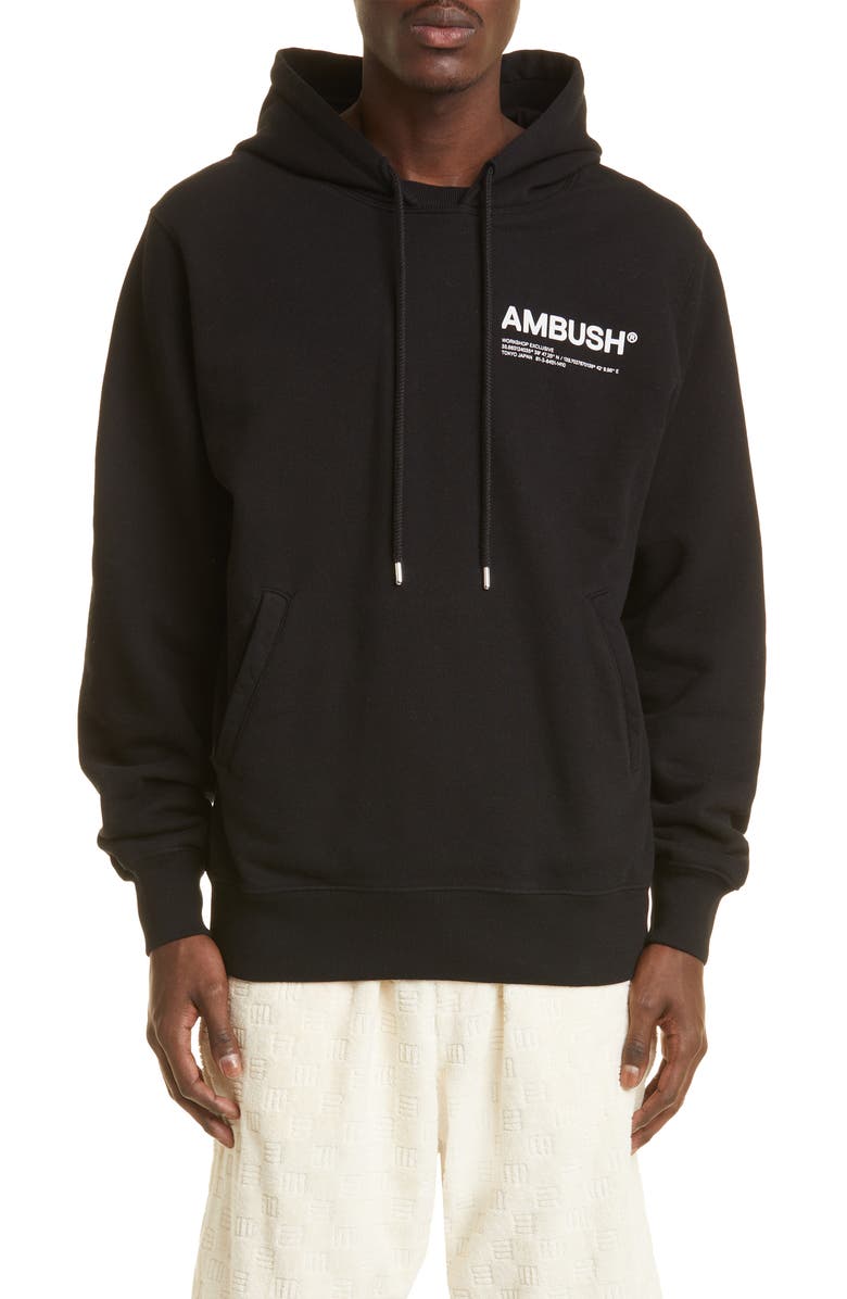 Ambush Men's Workshop Logo Cotton Hoodie, Main, color, 