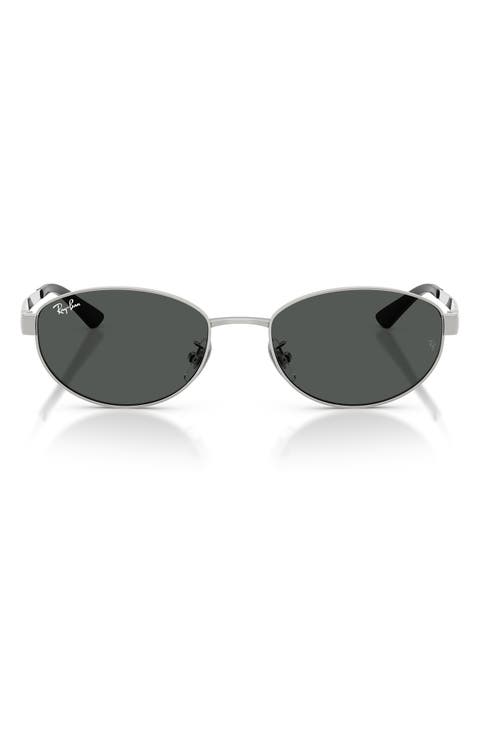 55mm Oval Sunglasses
