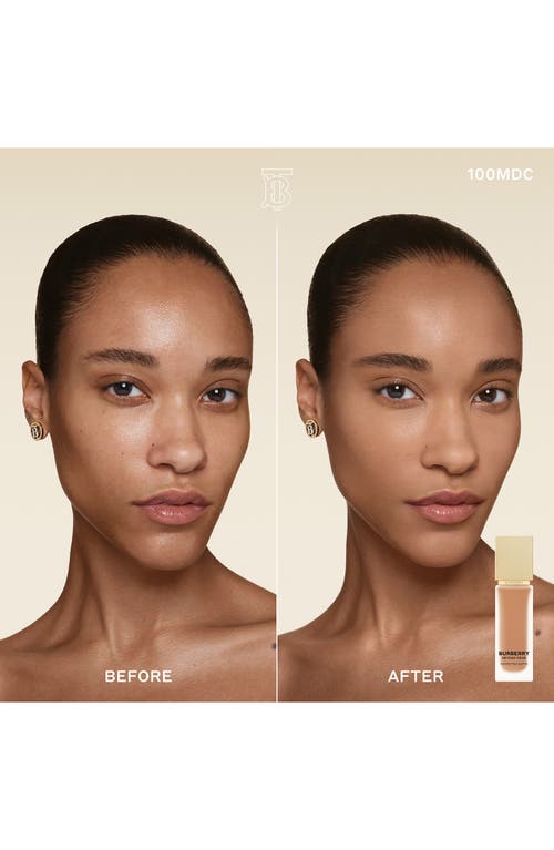 Burberry Beyond Wear Perfecting Matte Foundation In 100 Medium Deep Cool