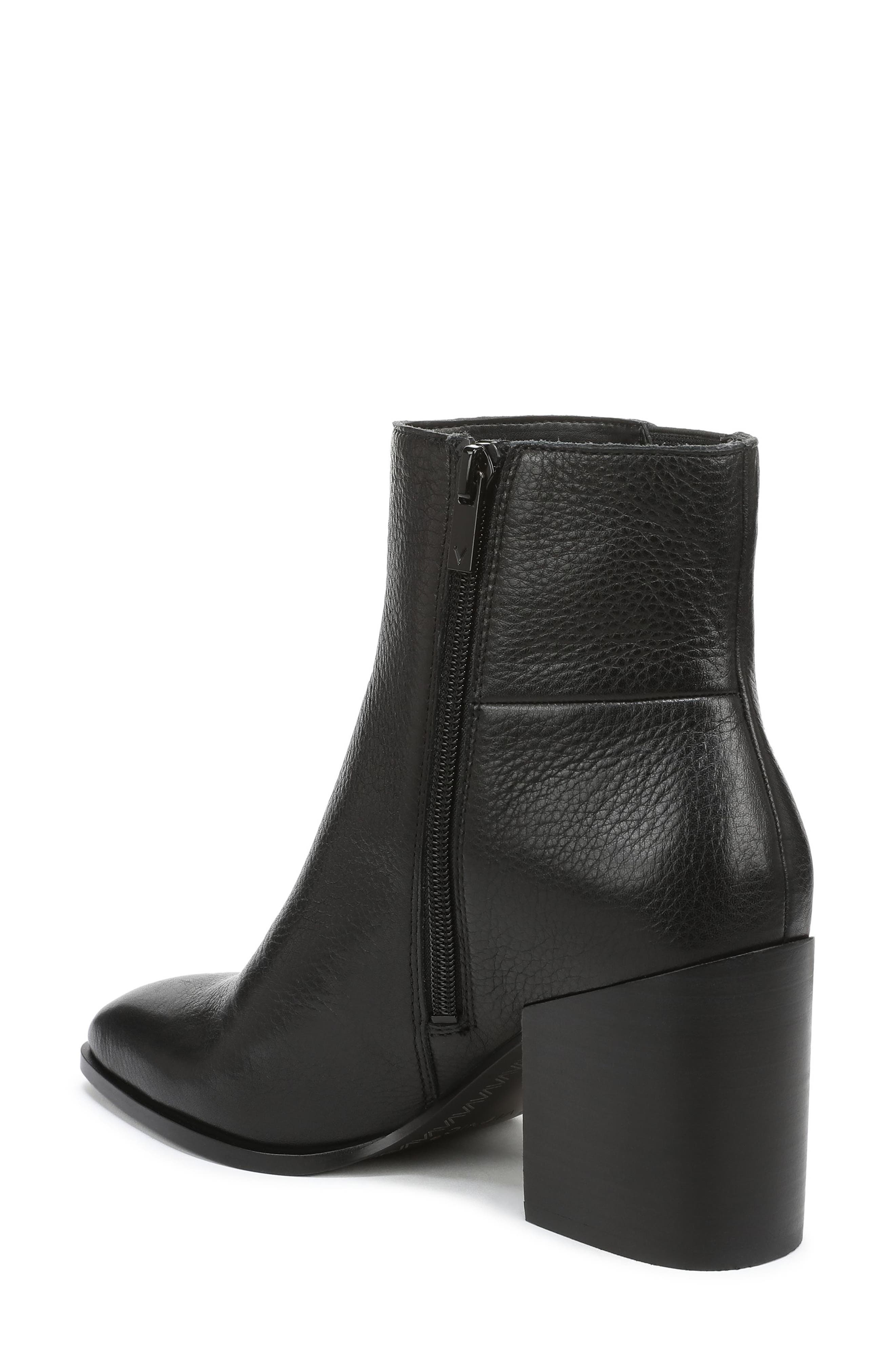 Vionic Vynn Plain Toe Bootie, Alternate, color, Black