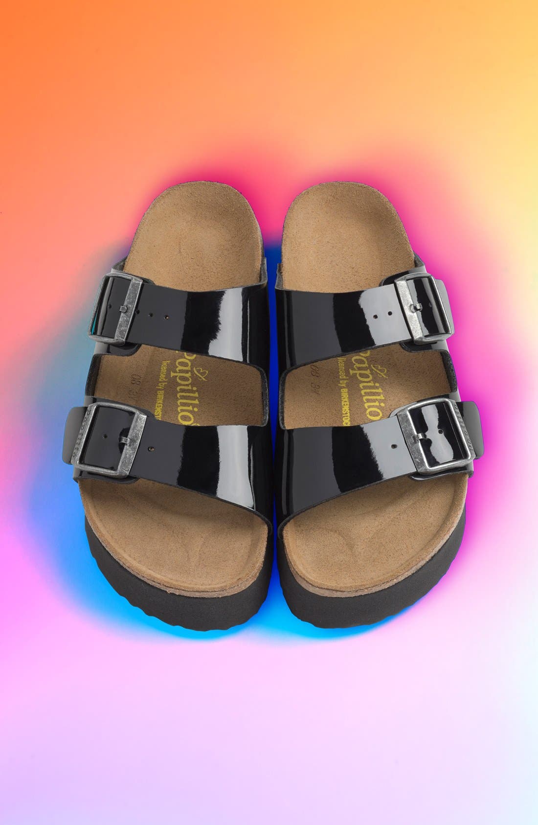 Birkenstock Papillio by Birkenstock 'Arizona' Birko-Flor Platform Sandal, Alternate, color, 