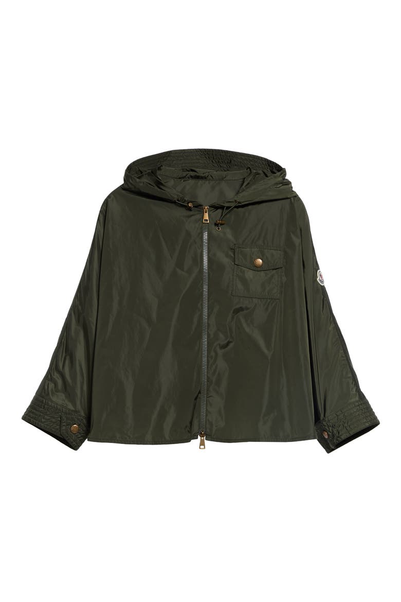 Hooded Nylon Cape, Alternate, color, MILITARY GREEN