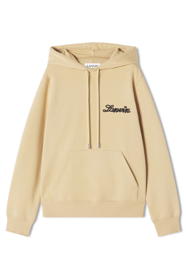 White Lanvin Ribbon Hoodie, Alternate, color, White