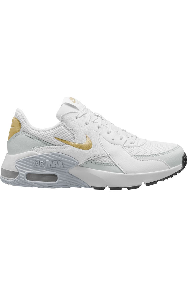 Nike Air Max Excee Sneaker, Main, color, White/ Gold/ White/ Black