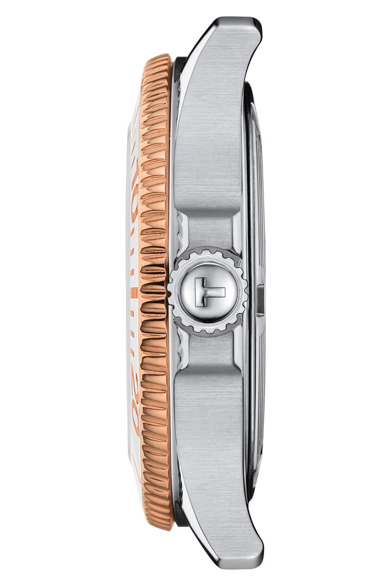 Seastar 1000 Bracelet Watch, 36mm, Alternate, color, WHITE MOTHER OF PEARL